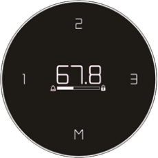 Sedentary Reminder Upper and Lower Display